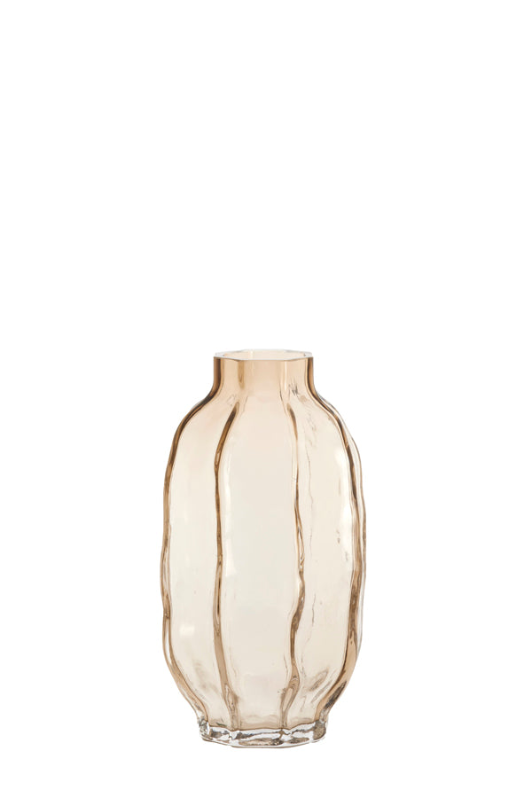 Light & Living Accessories Vase 20,5x38 cm TEJEDA glass clear light brown House of Isabella UK