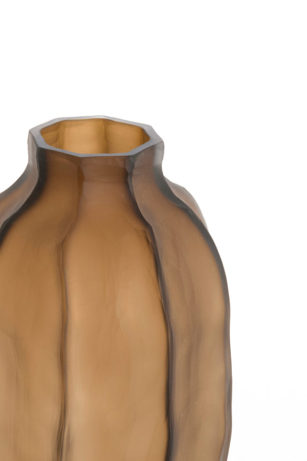 Light & Living Accessories Vase 20,5x38 cm TEJEDA glass matt dark brown House of Isabella UK