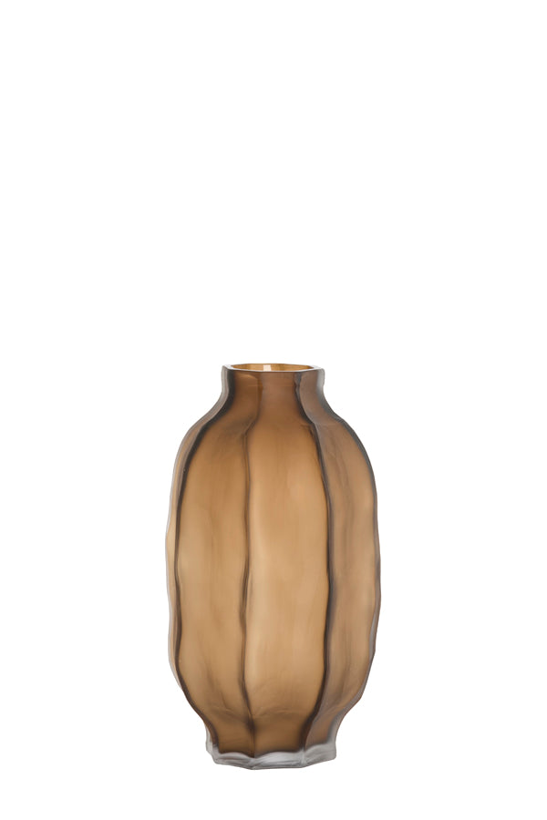 Light & Living Accessories Vase 20,5x38 cm TEJEDA glass matt dark brown House of Isabella UK