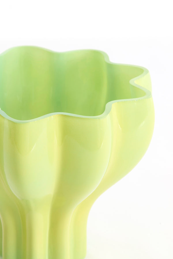 Light & Living Accessories Vase 20x15,5 cm LUSON glass light green+mint House of Isabella UK