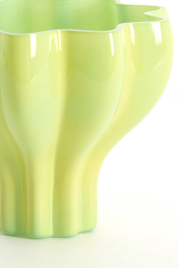 Light & Living Accessories Vase 20x15,5 cm LUSON glass light green+mint House of Isabella UK