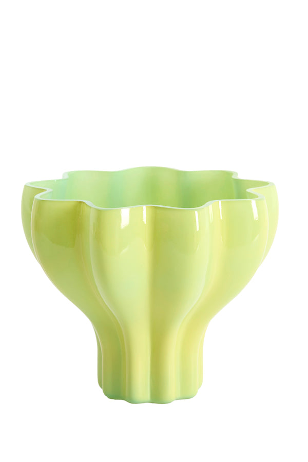 Light & Living Accessories Vase 20x15,5 cm LUSON glass light green+mint House of Isabella UK
