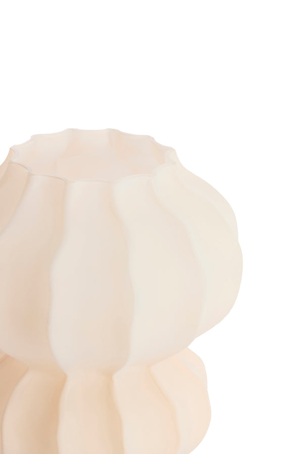 Light & Living Accessories Vase 20x23 cm MARANZA glass matt beige House of Isabella UK