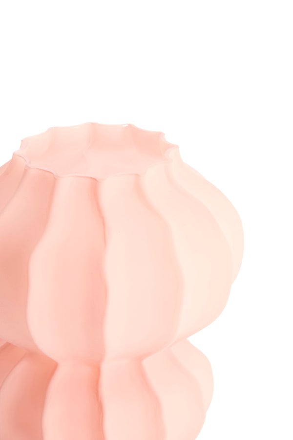 Light & Living Accessories Vase 20x23 cm MARANZA glass matt pink House of Isabella UK