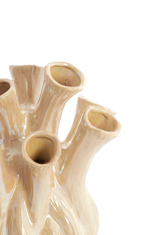 Light & Living Accessories Vase 20x24,5 cm LYSET ceramics sand House of Isabella UK