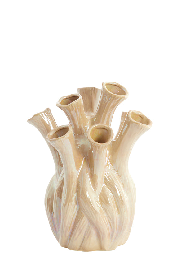Light & Living Accessories Vase 20x24,5 cm LYSET ceramics sand House of Isabella UK
