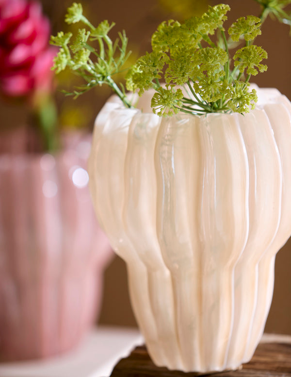 Light & Living Accessories Vase 20x24 cm RODENGO glass peach House of Isabella UK
