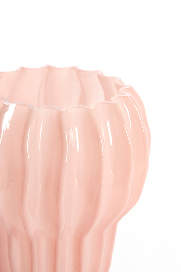Light & Living Accessories Vase 20x24 cm RODENGO glass pink House of Isabella UK