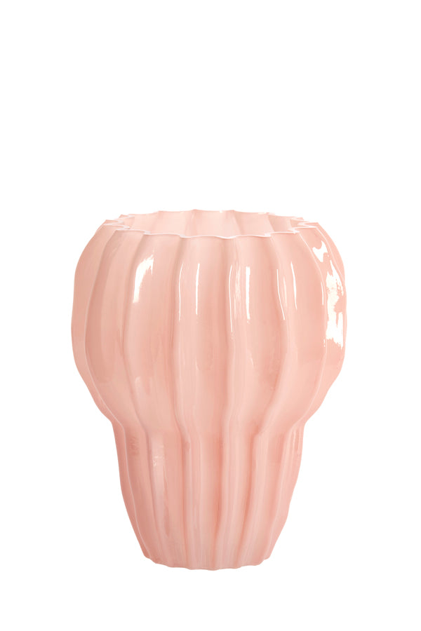Light & Living Accessories Vase 20x24 cm RODENGO glass pink House of Isabella UK