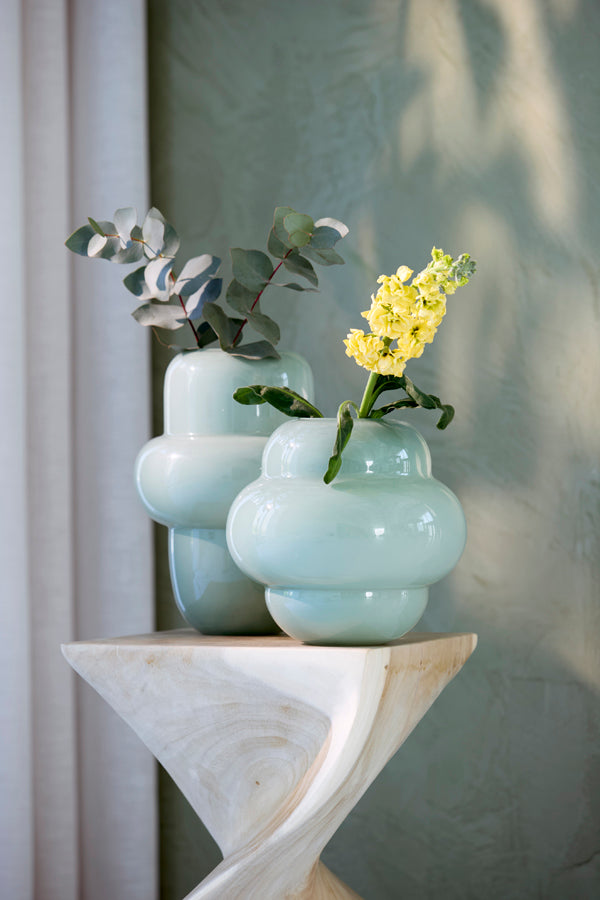 Light & Living Accessories Vase 20x26 cm YLIEN glass mint green House of Isabella UK