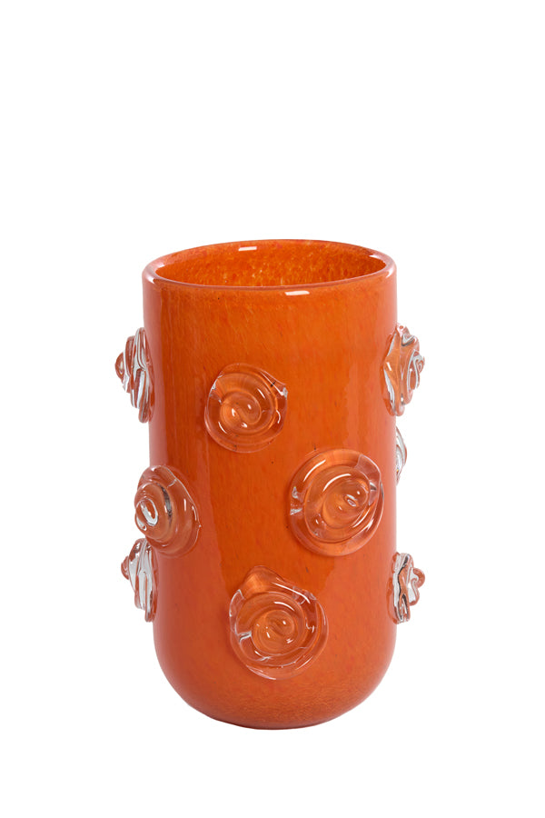 Light & Living Accessories Vase 20x30 cm BARENDA glass orange House of Isabella UK