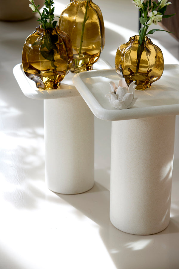 Light & Living Accessories Vase 20x30 cm FALZES glass clear amber House of Isabella UK