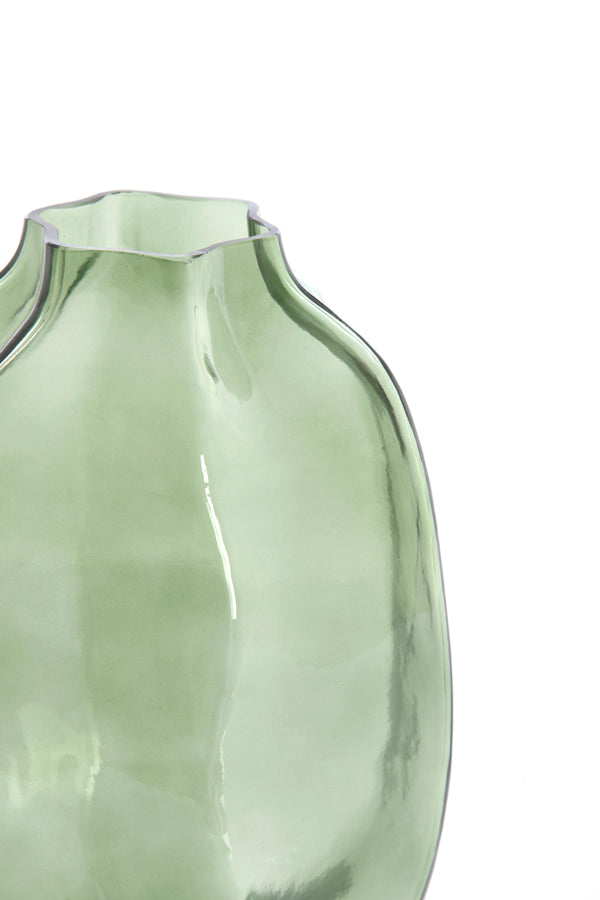 Light & Living Accessories Vase 20x30 cm FALZES glass clear dark green House of Isabella UK
