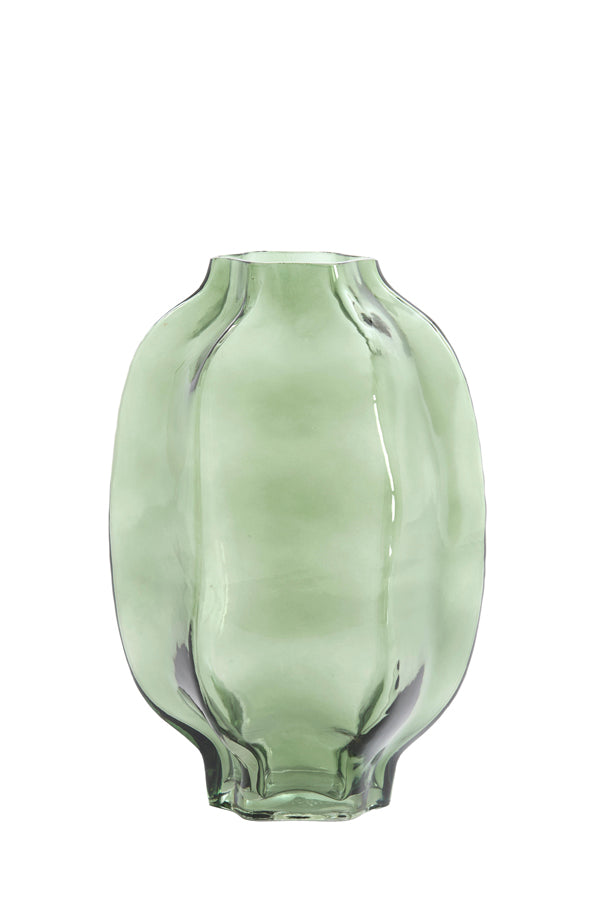 Light & Living Accessories Vase 20x30 cm FALZES glass clear dark green House of Isabella UK