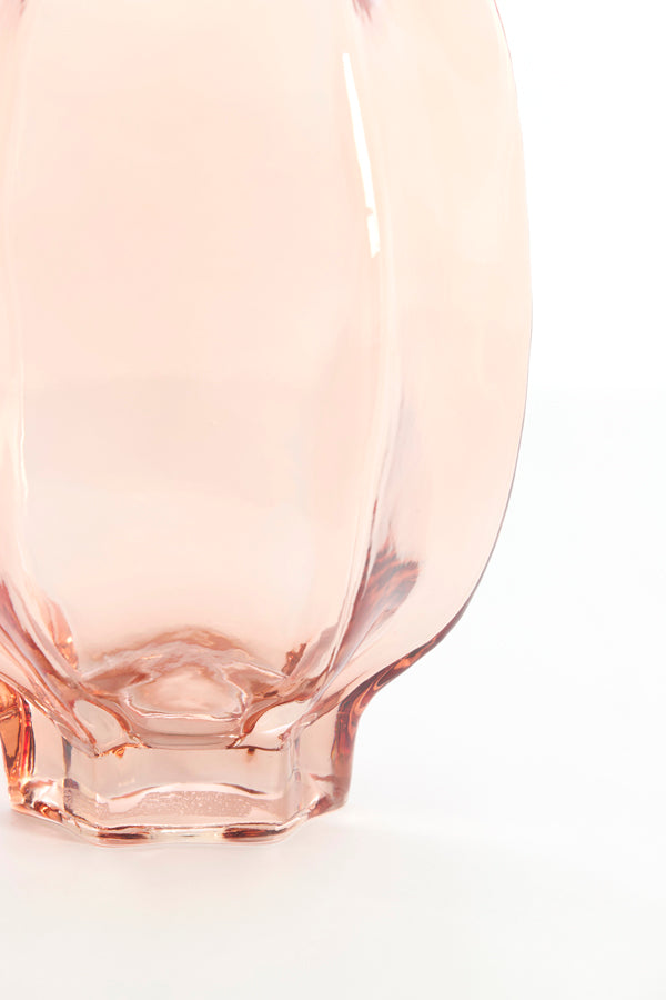 Light & Living Accessories Vase 20x30 cm FALZES glass clear pink House of Isabella UK