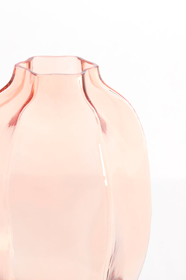 Light & Living Accessories Vase 20x30 cm FALZES glass clear pink House of Isabella UK