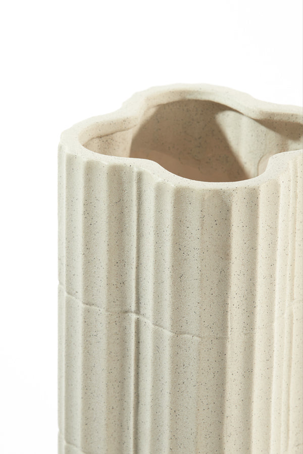 Light & Living Accessories Vase 20x45,5 cm CASTOR ceramics ecru House of Isabella UK