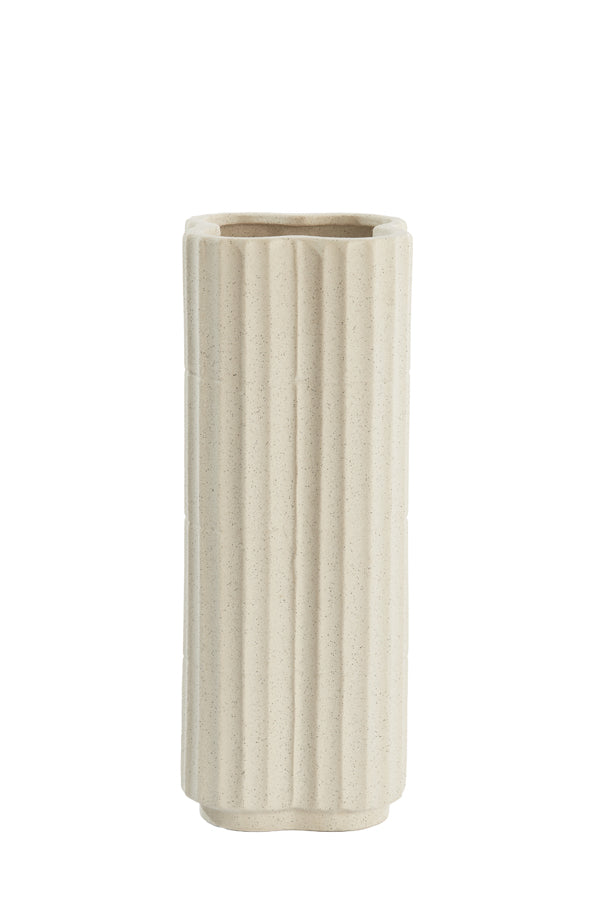 Light & Living Accessories Vase 20x45,5 cm CASTOR ceramics ecru House of Isabella UK