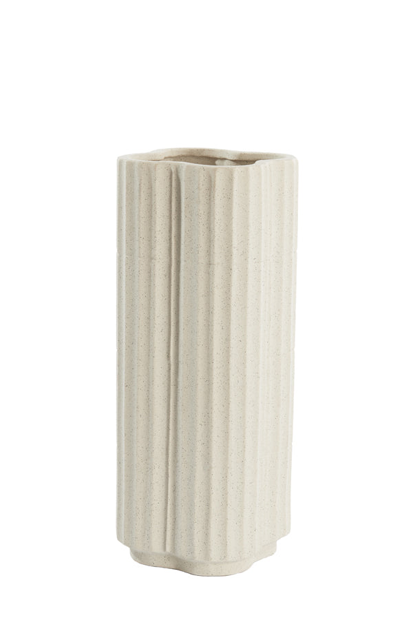 Light & Living Accessories Vase 20x45,5 cm CASTOR ceramics ecru House of Isabella UK