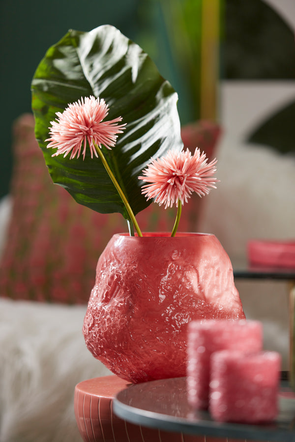 Light & Living Accessories Vase 21,5x20 cm TOLMIN glass coral House of Isabella UK