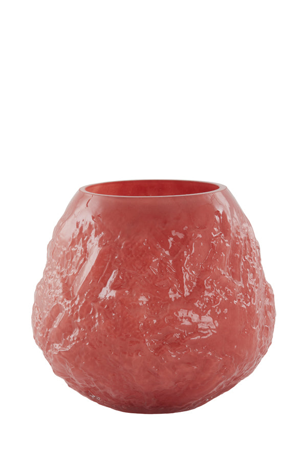 Light & Living Accessories Vase 21,5x20 cm TOLMIN glass coral House of Isabella UK