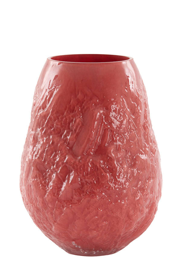 Light & Living Accessories Vase 21,5x30 cm TOLMIN glass coral House of Isabella UK