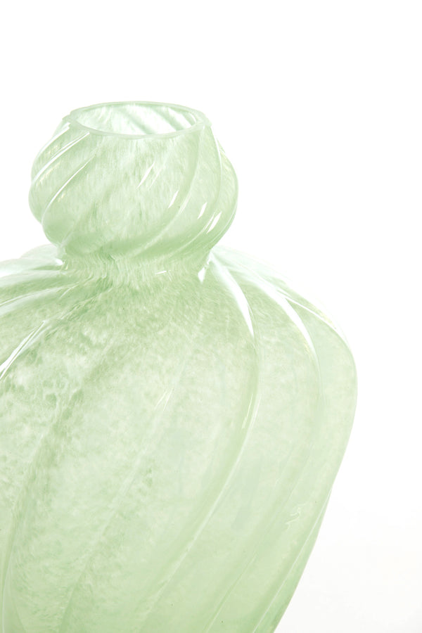 Light & Living Accessories Vase 21x30 cm ALARBA glass green House of Isabella UK