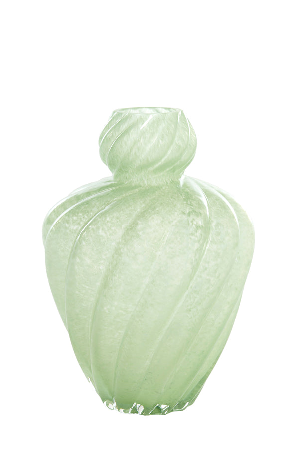 Light & Living Accessories Vase 21x30 cm ALARBA glass green House of Isabella UK