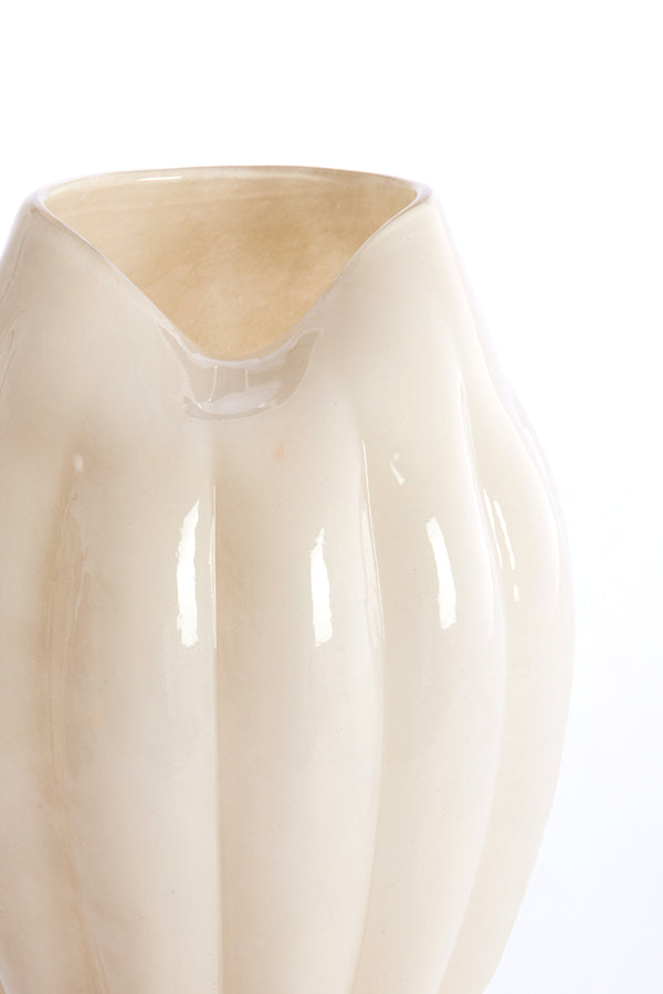 Light & Living Accessories Vase 21x30 cm AYSEN glass cream House of Isabella UK