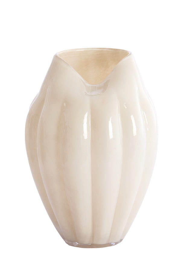Light & Living Accessories Vase 21x30 cm AYSEN glass cream House of Isabella UK