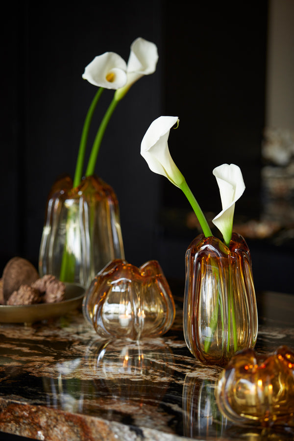 Light & Living Accessories Vase 21x30 cm MURELA glass amber House of Isabella UK