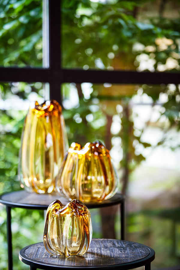 Light & Living Accessories Vase 21x30 cm MURELA glass amber House of Isabella UK