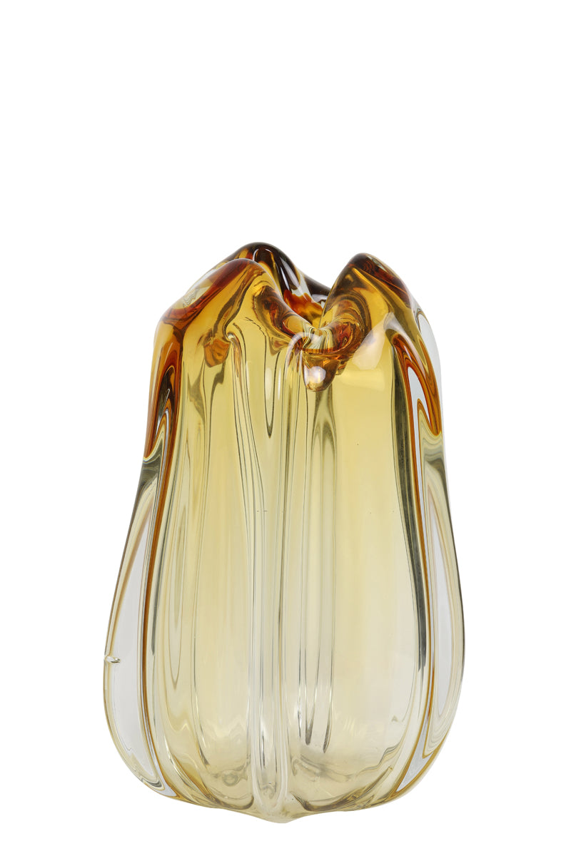 Light & Living Accessories Vase 21x30 cm MURELA glass amber House of Isabella UK