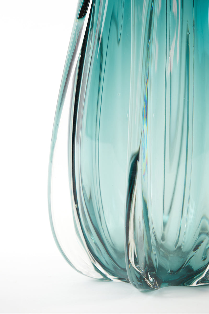 Light & Living Accessories Vase 21x38 cm MURELA glass turquoise House of Isabella UK