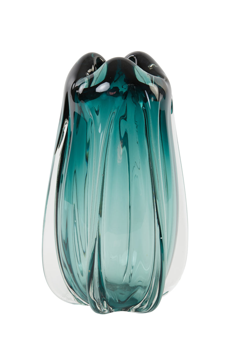 Light & Living Accessories Vase 21x38 cm MURELA glass turquoise House of Isabella UK