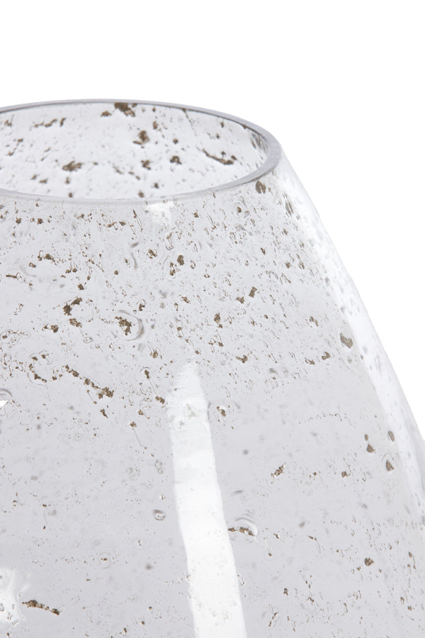 Light & Living Accessories Vase 22,5x23 cm LATERZA glass stone finish clear House of Isabella UK