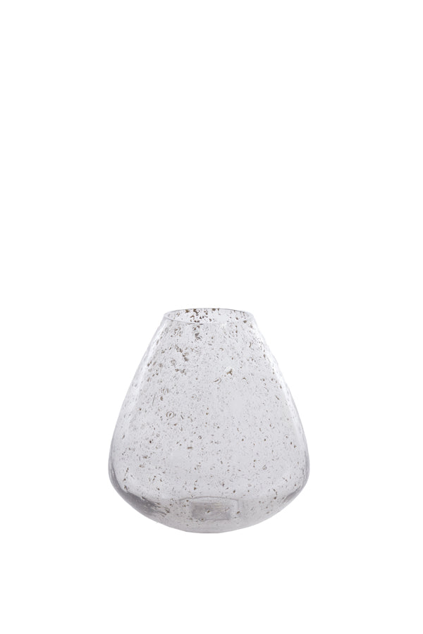 Light & Living Accessories Vase 22,5x23 cm LATERZA glass stone finish clear House of Isabella UK