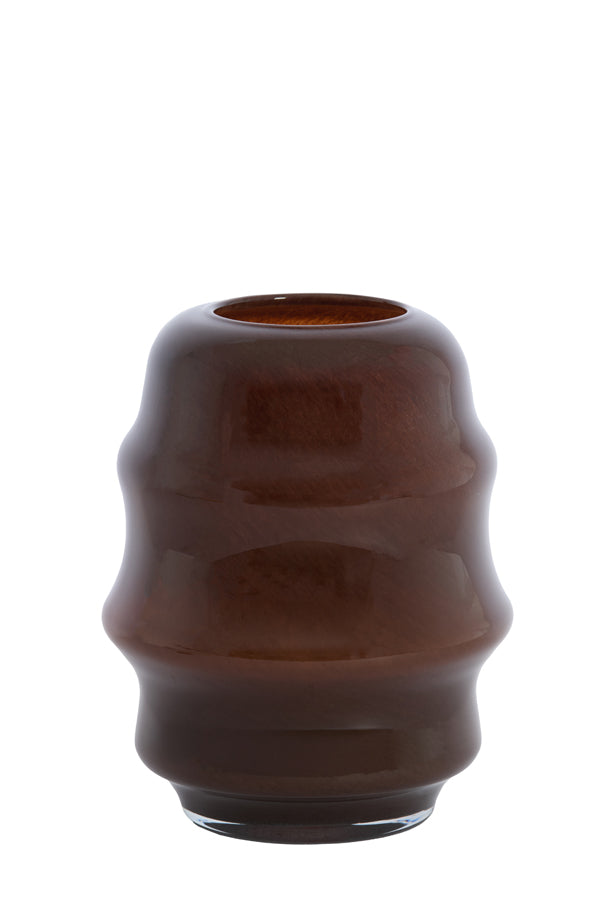 Light & Living Accessories Vase 22,5x29 cm JAMANOTA glass dark brown House of Isabella UK