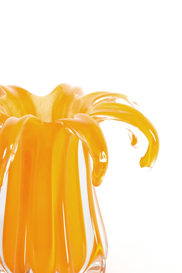 Light & Living Accessories Vase 22x17 cm AVENIA glass orange House of Isabella UK