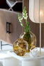Light & Living Accessories Vase 22x23,5 cm FALZES glass clear amber House of Isabella UK