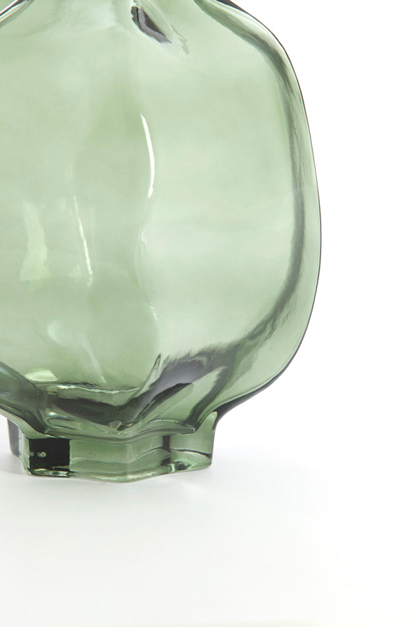 Light & Living Accessories Vase 22x23,5 cm FALZES glass clear dark green House of Isabella UK