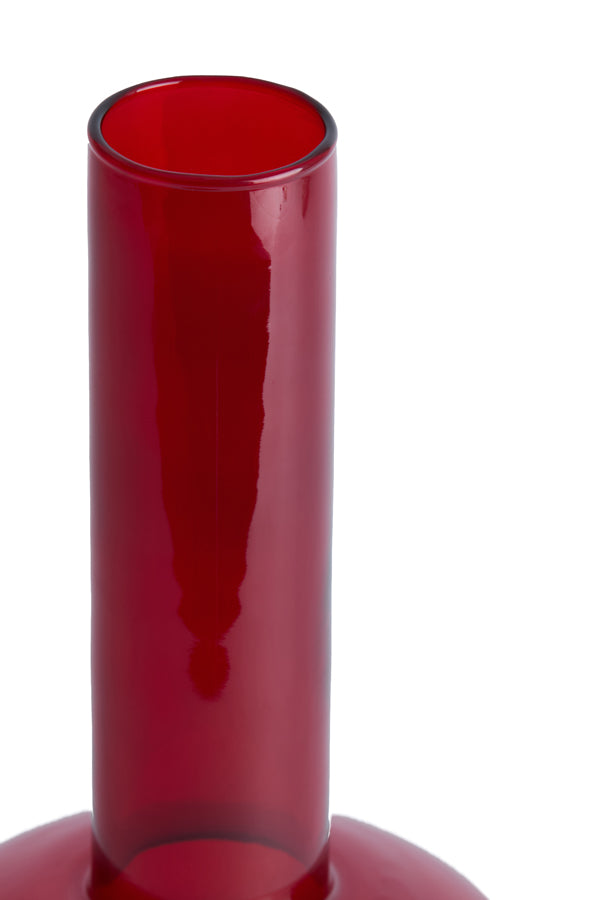 Light & Living Accessories Vase 22x38 cm CORENNE glass burgundy House of Isabella UK