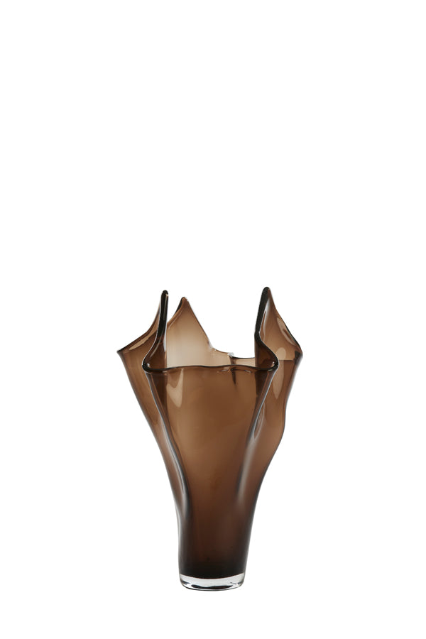 Light & Living Accessories Vase 22x40 cm AIORA glass dark brown House of Isabella UK