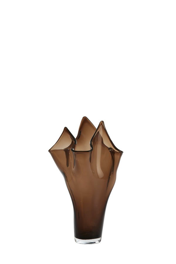 Light & Living Accessories Vase 22x40 cm AIORA glass dark brown House of Isabella UK