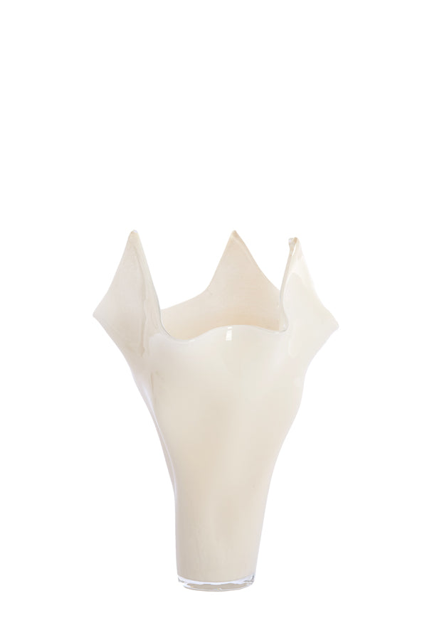 Light & Living Accessories Vase 22x40 cm AIORA glass milky cream House of Isabella UK