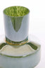 Light & Living Accessories Vase 23,5x29,5 cm TRASMOS glass dark green lustre House of Isabella UK