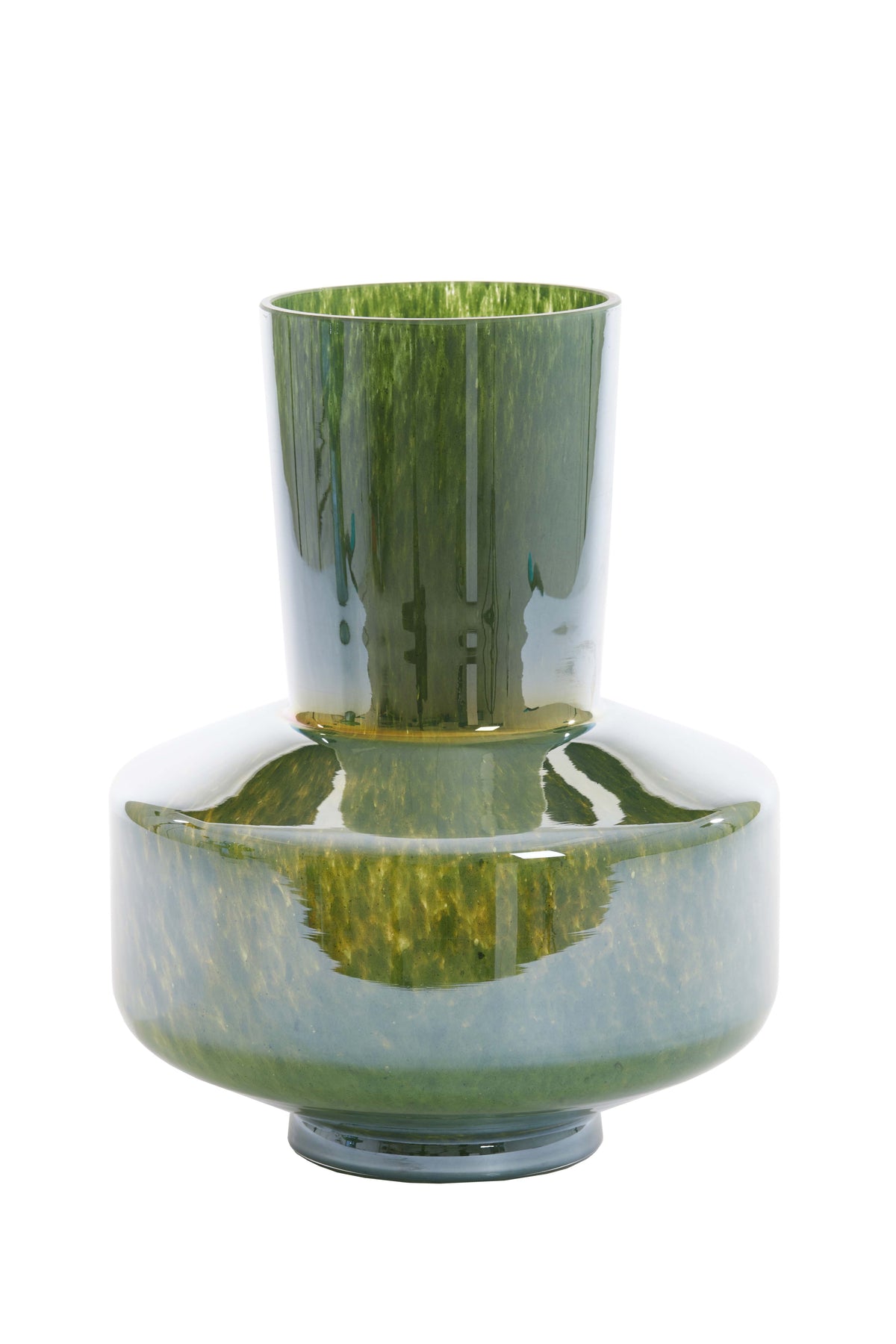 Light & Living Accessories Vase 23,5x29,5 cm TRASMOS glass dark green lustre House of Isabella UK