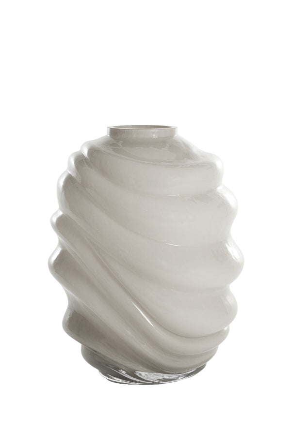 Light & Living Accessories Vase 23,5x30,5 cm BIOTU glass light grey House of Isabella UK