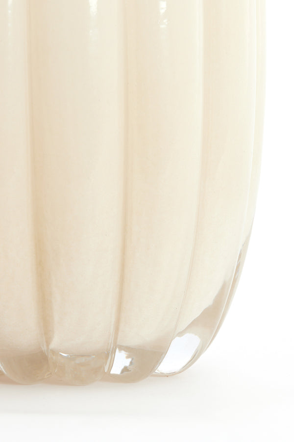 Light & Living Accessories Vase 23,5x38 cm SEDONA glass cream House of Isabella UK