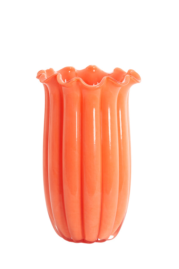 Light & Living Accessories Vase 23,5x38 cm SEDONA glass orange House of Isabella UK